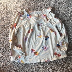 Carter's Cream Floral Long Sleeve Tee